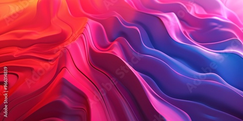 Neon fluid motion, Dreamy abstract patterns, Dynamic neon waves, Artistic energy flow 