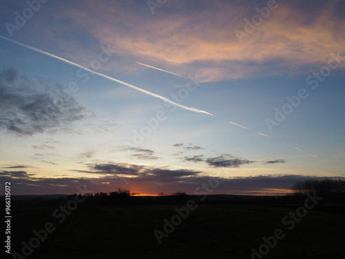 sunset in the clouds