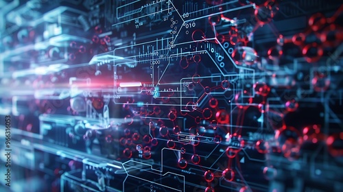 Science formula close-up on a clear computer screen, intricate and transparent, futuristic digital display. 32k, full ultra hd, high resolution