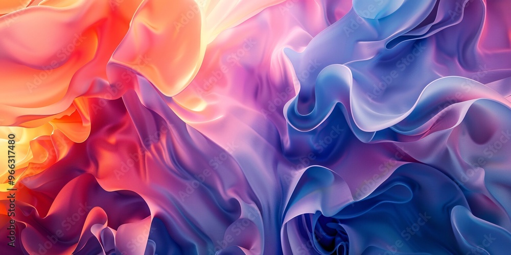 Obraz premium Abstract energy expression, Neon dream world, Neon energy expression, Fluid energy design 