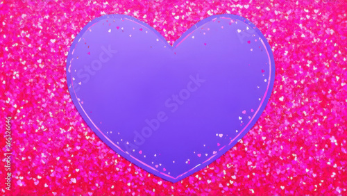 Lilac Confetti Background Pink Vector. Happy Pattern Heart. Violet Greeting Frame. Fond Heart Amour Illustration. Red Bright Texture