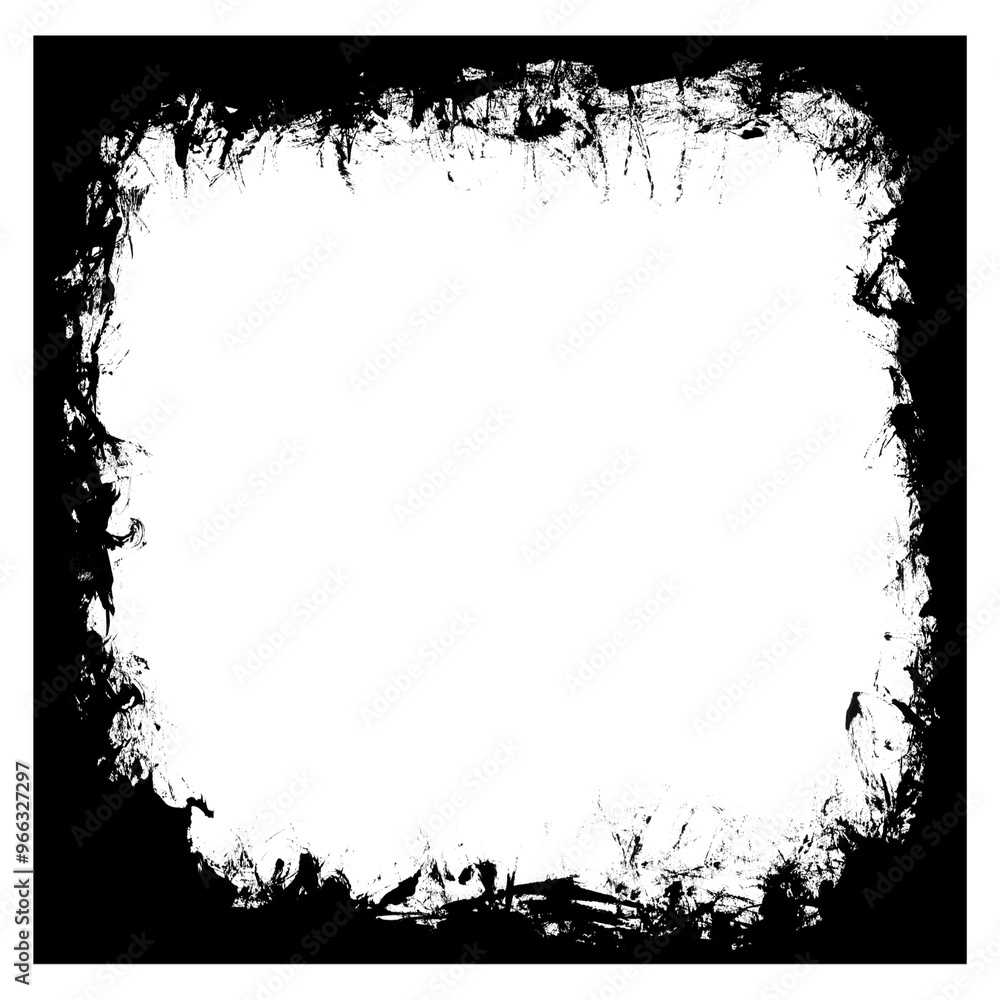 Black Grunge Frame Brushes Border Black Grunge Frame Brushes Border