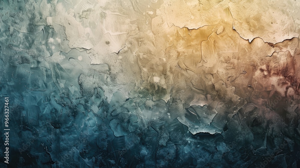 Fototapeta premium Abstract Textured Wall with Gradient Colors and Cracked Surface
