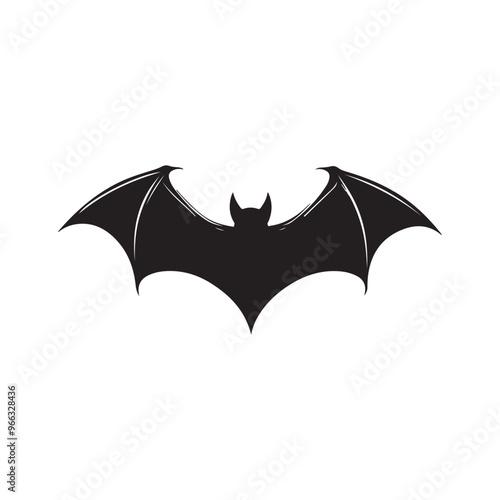  Set of bat silhouettes