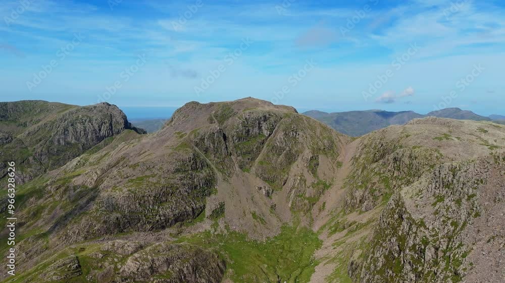 Aerial Drone View of Landscape at Lake District National Park, UK Aerial Drone View of Landscape at Lake District National Park, UK
