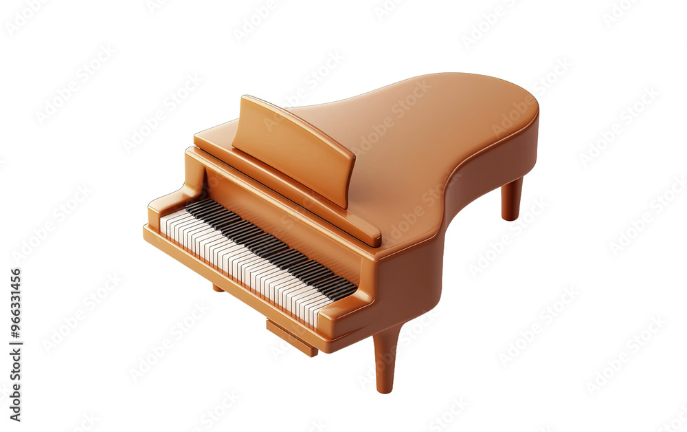 3D piano symbol icon on transparent background, png 3D piano symbol icon on transparent background, png