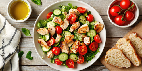 Delicious Salad with Chicke...