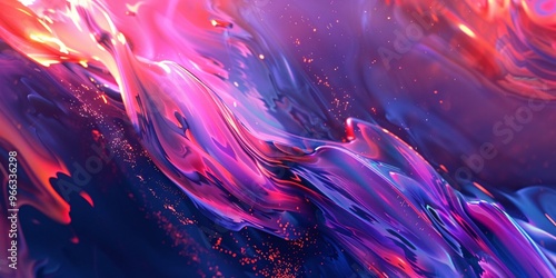 Neon wave design, Energetic neon art, Flowing neon colors, Abstract waves energy 