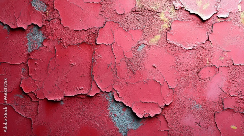 Peeling Red Paint – Textured Wall Surface Generative AI Peeling Red Paint – Textured Wall Surface Generative AI