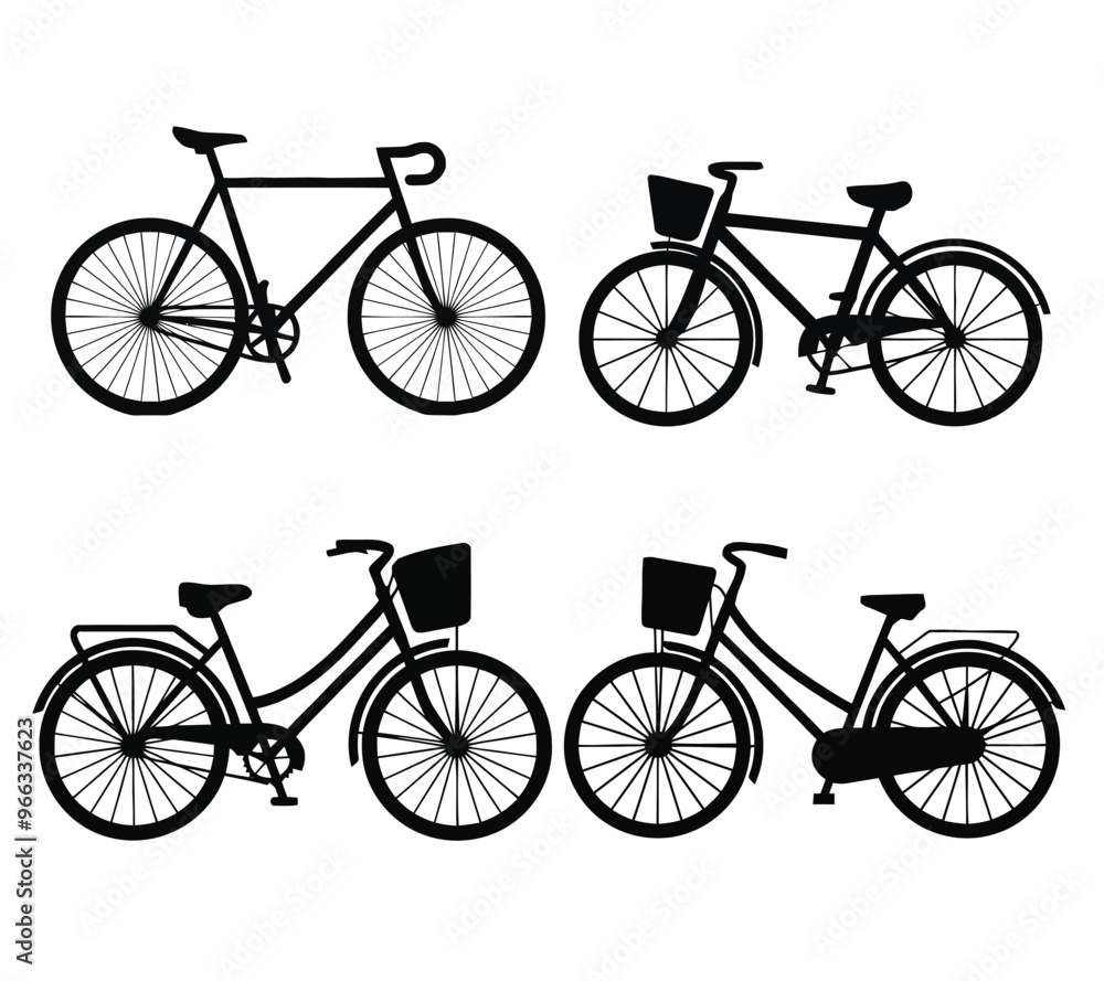 Obraz premium Bicycle silhouette