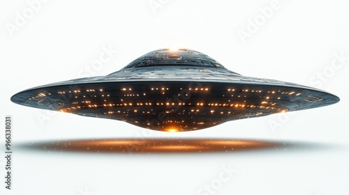 Futuristic UFO spacecraft Generative AI