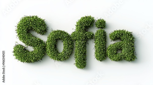 Personalized postcard perfect for decor created in Moss-Covered Letters.