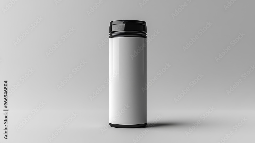 Minimalist Thermos Bottle Generative AI Minimalist Thermos Bottle Generative AI