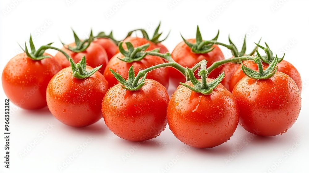 Cluster of Fresh Cherry Tomatoes Generative AI Cluster of Fresh Cherry Tomatoes Generative AI