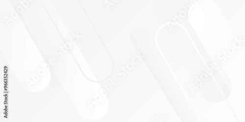 Abstract white background. Minimal geometric white light background modern white grey