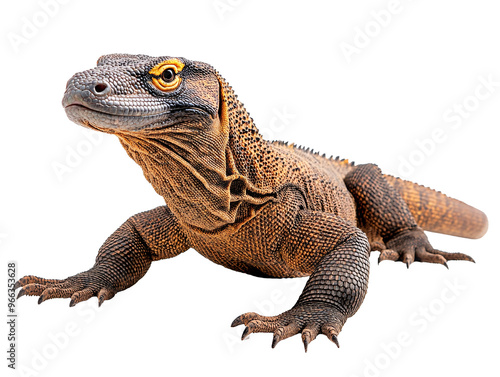 a lizard on a white background photo