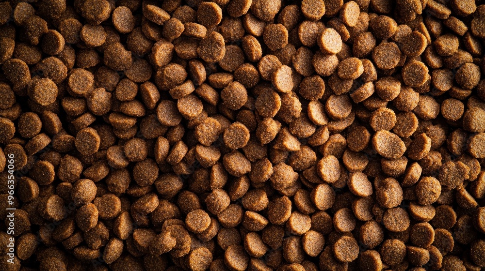 Close-up of Brown Pet Food Kibbles Close-up of Brown Pet Food Kibbles