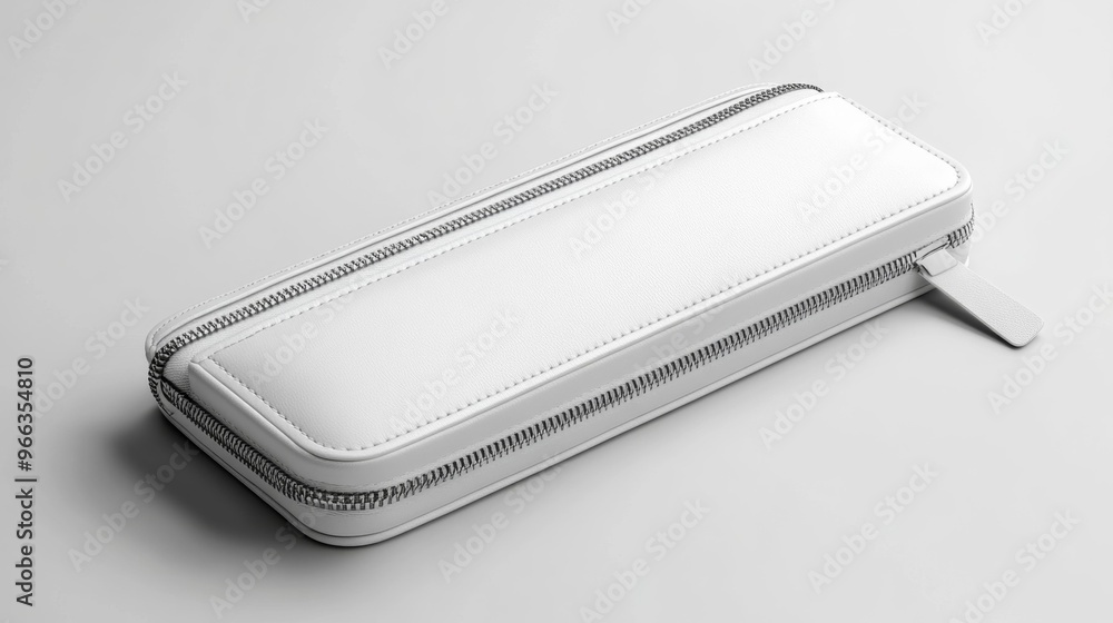 Minimal White Pencil Case Generative AI Minimal White Pencil Case Generative AI