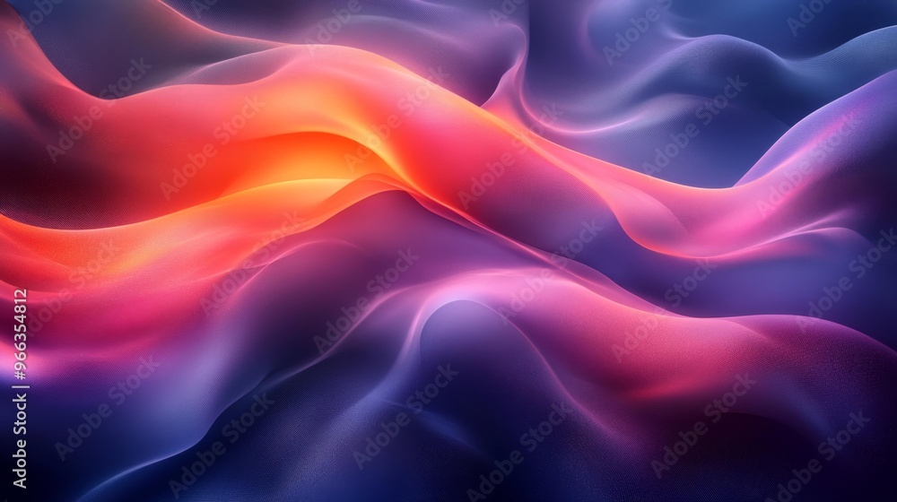 Abstract Waves of Color and Light – Generative AI Abstract Waves of Color and Light – Generative AI