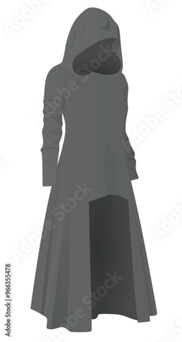 Hacker avatar silhouette. vector illustration