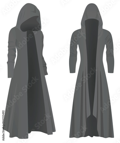 Hacker avatar silhouette. vector illustration