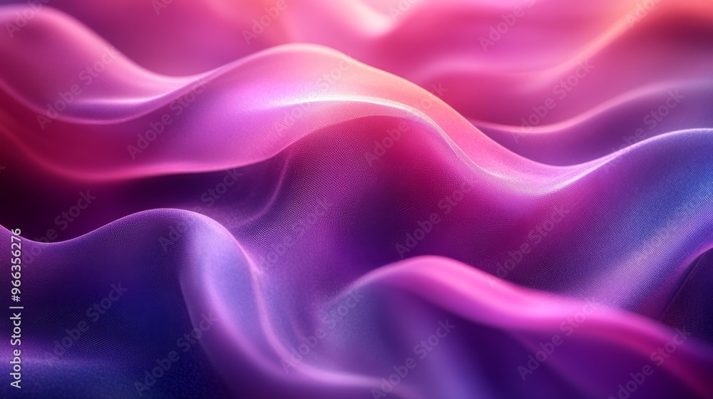 Fototapeta premium Vibrant Flow of Colorful Fabric Generative AI