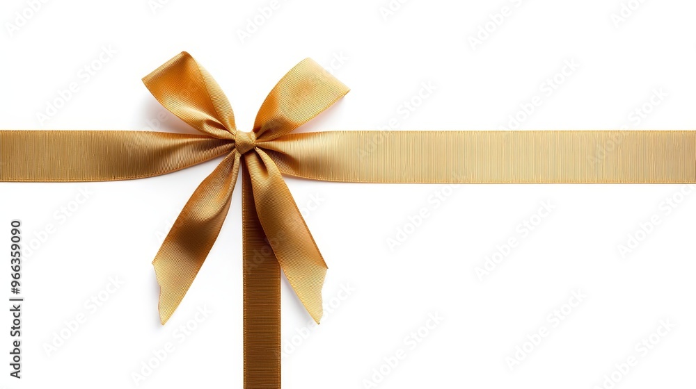 A luxurious golden ribbon tied into a perfect bow, symbolizing celebration, gift-giving, special occasions, and elegance. It evokes feelings of joy and happiness. A luxurious golden ribbon tied into a perfect bow, symbolizing celebration, gift-giving, special occasions, and elegance. It evokes feelings of joy and happiness.