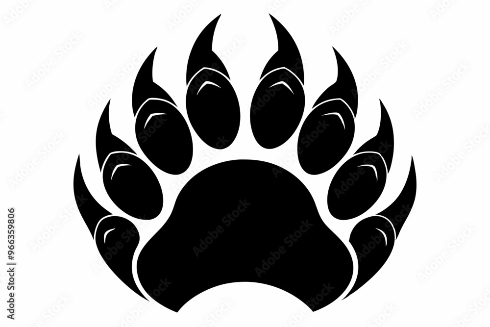 Bear Claw Silhouette Vector, American Bear Paw Clip art
Bear Claw Silhouette Vector, American Bear Paw Clip art