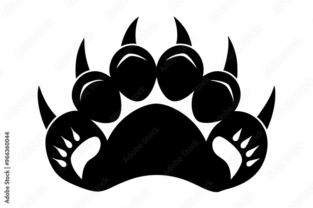 Bear Claw Silhouette Vector, American Bear Paw Clip art
Bear Claw Silhouette Vector, American Bear Paw Clip art