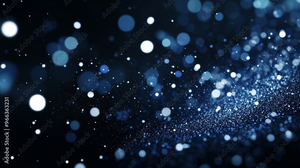 A stunning abstract background with a captivating display of blue sparkles and bokeh lights, creating a sense of magic, wonder, and celebration. This image symbolizes a magical realm, a night sky fill A stunning abstract background with a captivating display of blue sparkles and bokeh lights, creating a sense of magic, wonder, and celebration. This image symbolizes a magical realm, a night sky fill