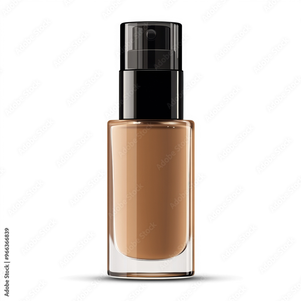 Cosmetic foundation bottle with a dispenser, isolated on a transparent background as a PNG resource. Suitable for beauty, skincare, and makeup product presentations and promotional use Cosmetic foundation bottle with a dispenser, isolated on a transparent background as a PNG resource. Suitable for beauty, skincare, and makeup product presentations and promotional use