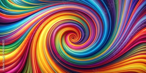 Rainbow Spiral Vortex, Abstract, Swirl, Color, , ,