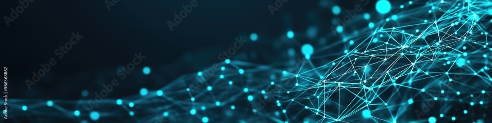 Digital Network: A Glowing Abstract Pattern Digital Network: A Glowing Abstract Pattern