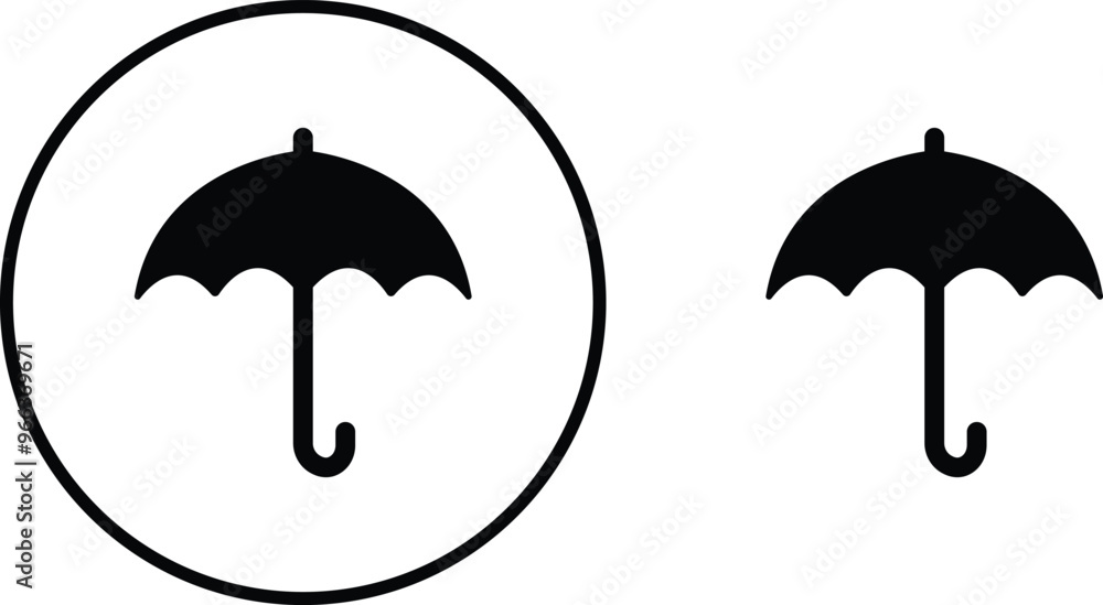 Umbrella, Insurance Line Icon set. Editable Stroke flat black vector collection isolated on transparent background. Pixel Perfect. Protection parasol symbol. For Mobile and Web. Insurance Act Solid Umbrella, Insurance Line Icon set. Editable Stroke flat black vector collection isolated on transparent background. Pixel Perfect. Protection parasol symbol. For Mobile and Web. Insurance Act Solid