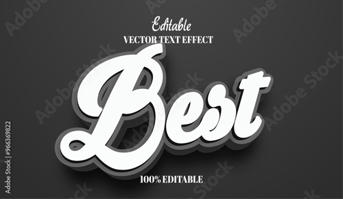 Best poster text effect editable advertisement and display customizable font style