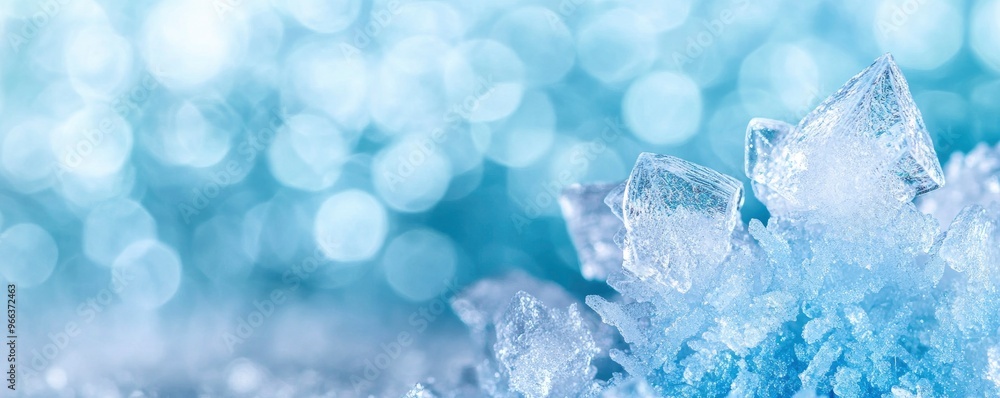 abstract close-up of ice crystals forming a blue-hued texture that highlights the complex and angular forms of frozen water. abstract close-up of ice crystals forming a blue-hued texture that highlights the complex and angular forms of frozen water.