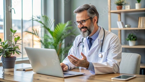 Doctor Providing Expert Medical Advice During a Virtual Consultation for Patients