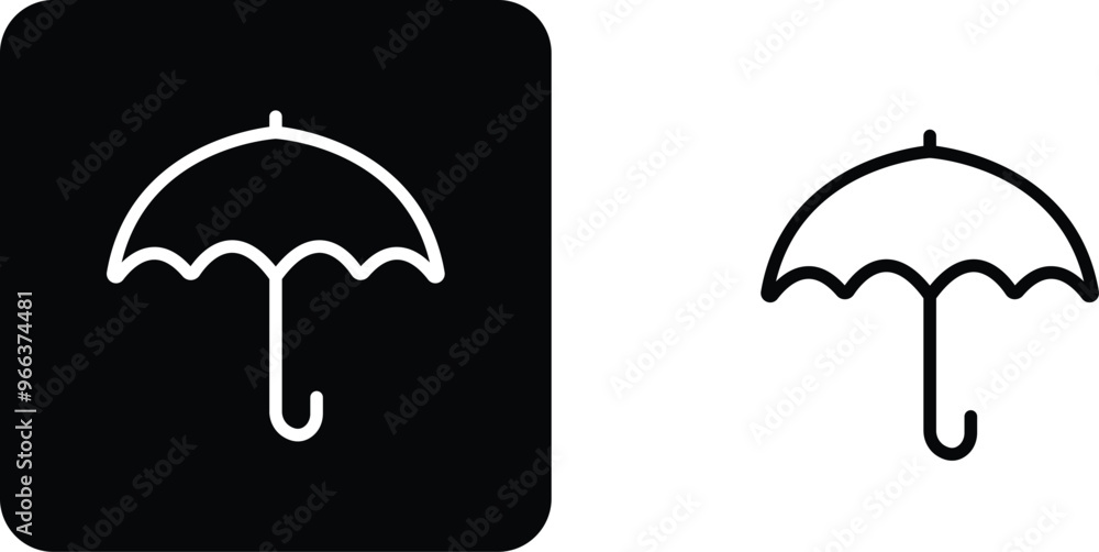 Umbrella, Insurance Line Icon set. Editable Stroke flat black vector collection isolated on transparent background. Pixel Perfect. Protection parasol symbol. For Mobile and Web. Insurance Act Solid Umbrella, Insurance Line Icon set. Editable Stroke flat black vector collection isolated on transparent background. Pixel Perfect. Protection parasol symbol. For Mobile and Web. Insurance Act Solid