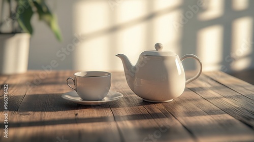 cup of tea on the table