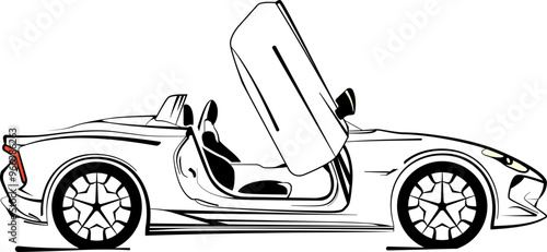 roadster electrique vector