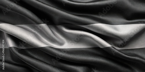 Black and Silver Fabric Draped, Fabric Texture, Draped Fabric, Textile