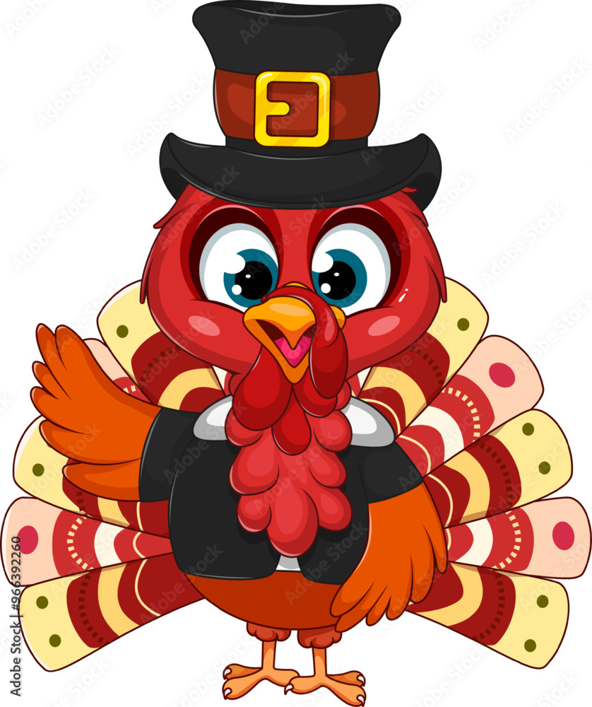 Turkey in Black Suit and Hat Turkey in Black Suit and Hat