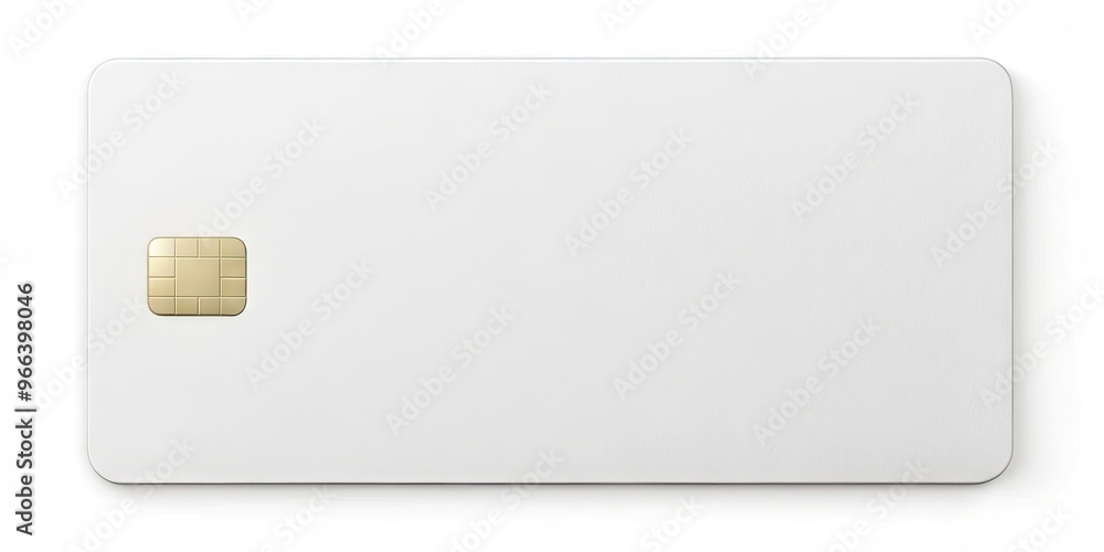 Blank generic credit card mockup with empty fields for name, number, expiration date, and security code, isolated on a white background. Blank generic credit card mockup with empty fields for name, number, expiration date, and security code, isolated on a white background.