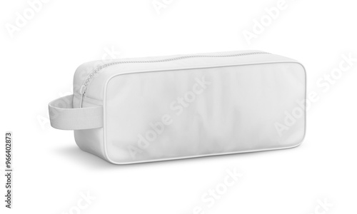 An image of a White Pencil Case isolated on a white background