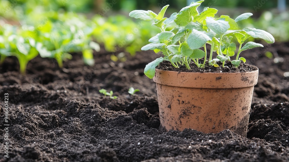 Use a combination of potting mix and soil from the garden or yard to create a well-draining growing medium that supports plant growth. Use a combination of potting mix and soil from the garden or yard to create a well-draining growing medium that supports plant growth.