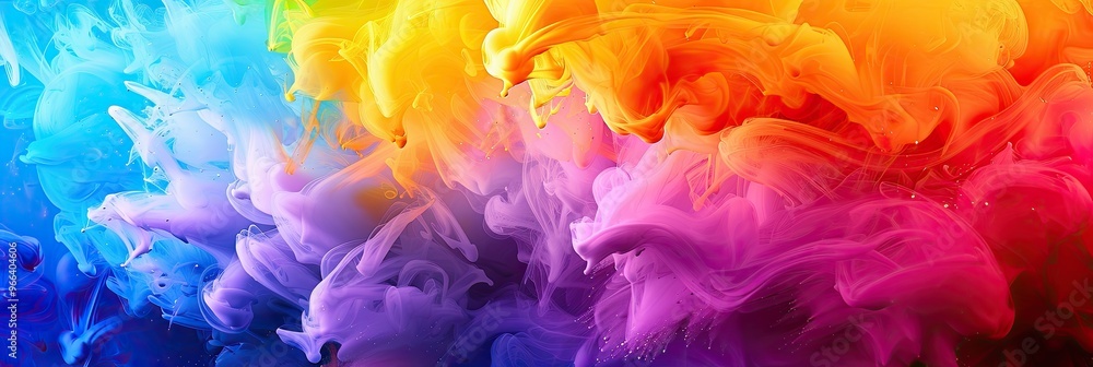Color ink water rainbow background blend abstract cloud paint swirl burst. Color ink water rainbow background blend abstract cloud paint swirl burst.
