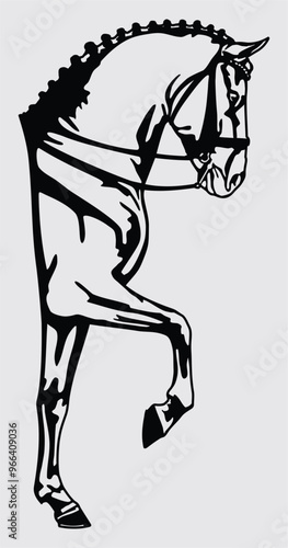 Piaffe Dressage Horse Ornamen...