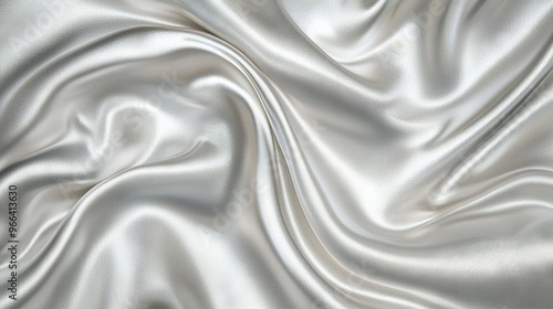   A close-up of a silvery fabric with a highly undulating pattern at its core exudes a softness that's incredibly tactile