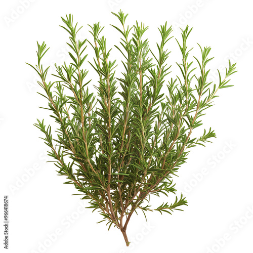 Wallpaper Mural A vibrant green sprig of rosemary herb, showcasing its slender leaves against a Transperant background., ideal for culinary and aromatic use. Torontodigital.ca
