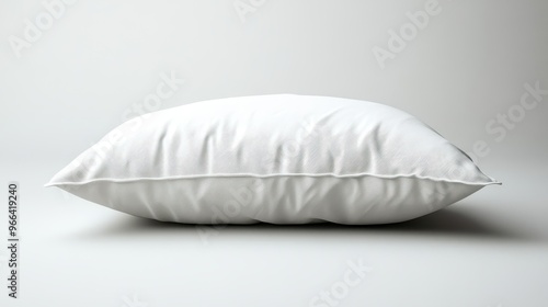 White Pillow on White Background